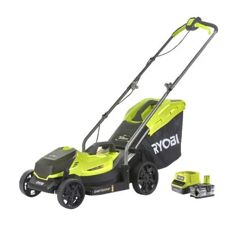 Begränsat antal ONE+ RLM18X33B40 Ryobi Gräsklippare med batteri och laddare